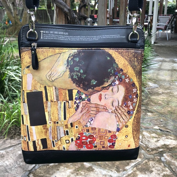Alicia Klein Handbags - 🌺 Gustav Klimt “The KISS” ART Large Crossbody Bag